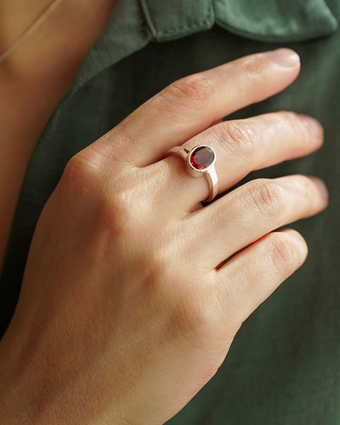 Imagen de Anillo Bada Granate