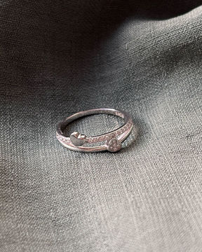 Imagen de Anillo doble corazón