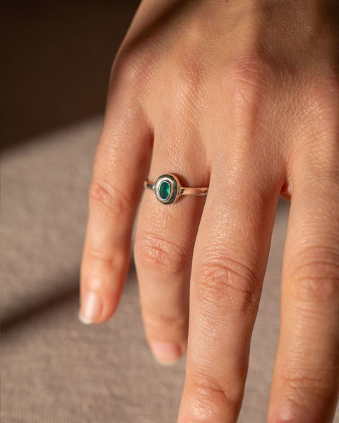 Imagen de Anillo Melina verde